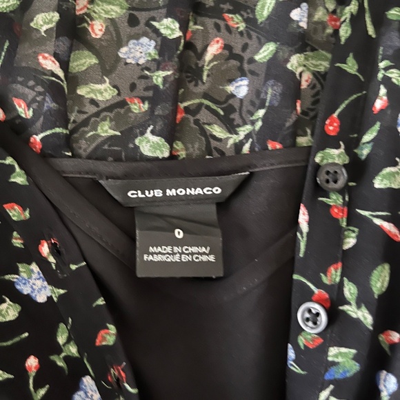 Club Monaco Floral Mini Dress Size 0 - Picture 4 of 5
